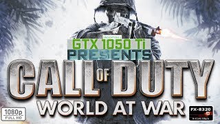 Call of Duty World at War -  GTX 1050 TI - AMD FX 8320 - 1080P Maxed out