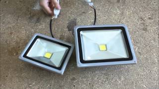 Светодиодный прожектор jazzway 20W и 30W | Ночной тест светодиодного прожектора | led прожектор