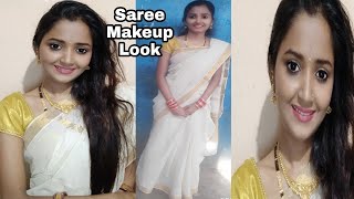 Saree Look Tutorial | My Pongal makeup Look 2020 / # Style High
