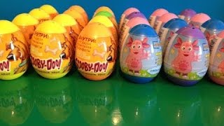 Распаковываем 24 Киндер Яйца Скуби Ду и Лунтик