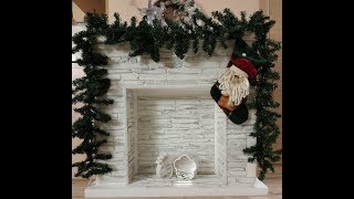 ФАЛЬШ-КАМИН СВОИМИ РУКАМИ ЛЕГКИЙ СПОСОБ * DIY decorative fireplace  * ДЕКАБРЬ 2018