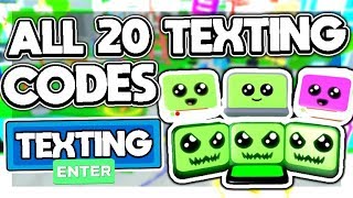 ? ALL *NEW* SECRET OP WORKING CODES in TEXTING SIMULATOR *2020* ?| Roblox Texting simulator?