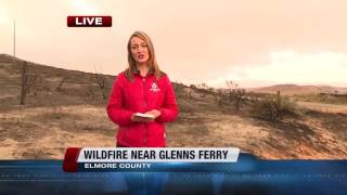 Wildfire near Glenns Ferry