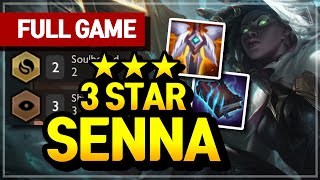 3 STAR SENNA CARRY (Soulbound Shadow Comp) - Teamfight Tactics Full Game | TFT | Diamond