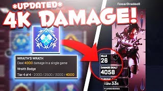 How to Unlock the HARDEST Badge (4k Damage) in Apex Legends!