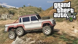 ★ GTA 5 - Off-Road 6x6 | Climbing Mountain In the Dubsta 6x6 (GTA V Online)