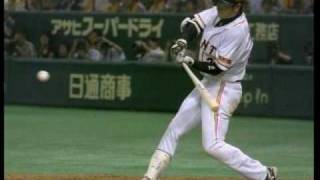 高橋由伸の美しいバッティングフォーム