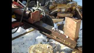 How I built my cheap hydraulic log splitter (Under $200) - Homemade log splitter