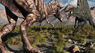 Игрушечные динозавры. Тиранозавр против спинозавра. Spinosaurus vs. T-Rex!