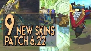 9 ALL NEW SKINS PRE-SEASON 7 Patch 6.22 - League of Legends (Victorious, RPG, Worldbreaker)