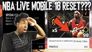 NBA LIVE MOBILE 18 RESET DATE + DISCUSSING THE NEXT PROMO COMING TO THE GAME!!!