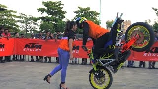 KTM Duke 390 2017 | KTM Stunt Show 2017 Mumbai| New Awesome Stunt | Must Watch |HD