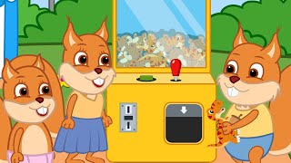 Famille d'Écureuil - Machine De Dinosaure Jouet Animé 2021 en Français