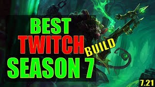 BEST TWITCH BUILD / Runes & Masteries For Patch 7.21! / S7