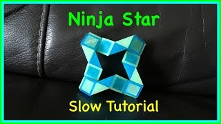 Rubik's Twist or Smiggle Snake Puzzle Tutorial: How to make a Ninja Star SLOW Step by Step
