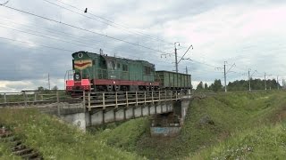 Тепловоз ЧМЭ3э-6769 с вагоном