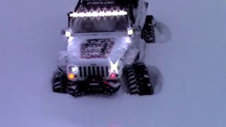 The Jeep tears up the snow l Lake Tahoe Running Vid #1