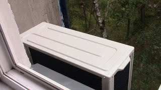 Работа наружного блока кондиционера ZANUSSI ZACS HPR/A15/N1