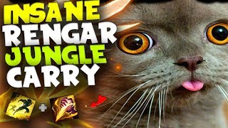 PERFECT INSANE RENGAR JUNGLE STOMP + ONE-SHOTS!?