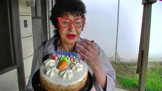 I Surprised My Crazy Neighbor Blanch On Her Birthday!