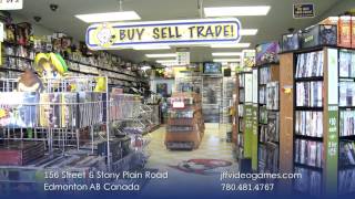 Just For Fun Video Games- Edmonton, Alberta Canada, Old School Ad