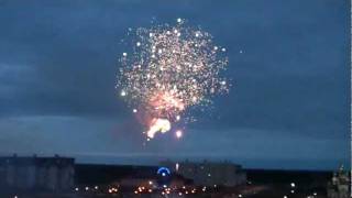 Салют в Усинске на День Победы, 9 мая 2011г.