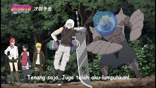 Kemunculan Suigetsu dan karin yang datang menolong jugo di Boruto Episode 101