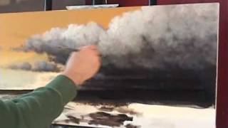 Time Lapse Speed Painting Storm Cloud Artwork by Tim Gagnon www.timgagnon.com
