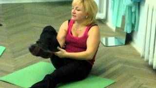 Инна Михедова даёт урок стретчинга (stretching)