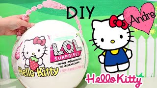 LOL Big Surprise DIY Hello Kitty y huevos sorpresa | Muñecas y juguetes con Andre
