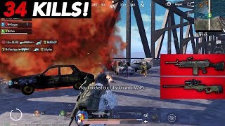 M249 SPRAY MADNESS! | 34 SQUAD KILLS | PUBG Mobile