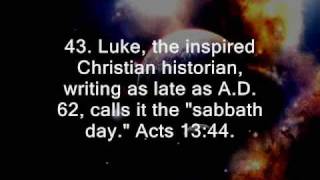 60 Bible Facts on the Seventh-Day of the Week