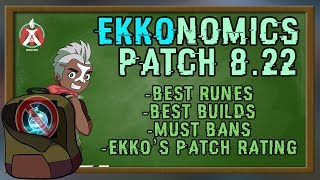 Maxske's Ekko | EKKONOMICS 8.22 ! EVERYTHING EKKO FOR PATCH 8.22! GOODBYE SEASON 8!