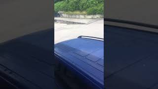 Mercedes Metris roof rack rails made from black aluminium