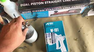 Product Review | Anest Iwata W-101 | Budget gun does it spray good or bad? | Spray fan test |