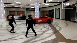 Безумная гонка мажора на Ferrari по торговому центру в Москве попала на видео