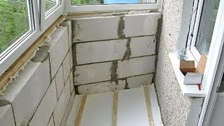 Утепление балкона изнутри видео