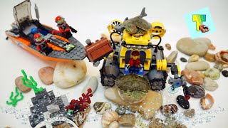 Клад. Ищем клад с сокровищами под водой. Самое опасное приключение. Lego Подводная лодка.