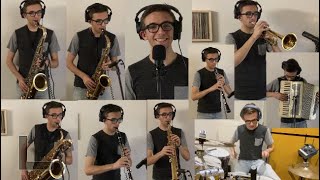 Swing Band-with 1 Band Kid playing all the instruments!