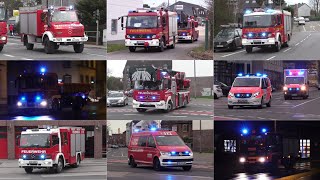 [Sturmtief "Sabine" über NRW | 2x Leih-DLK] Diverse Einsatzfahrten Feuerwehr & THW