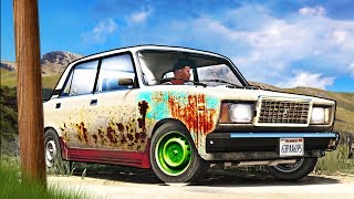 НАШЕЛ РЖАВЫЙ ВАЗ 2107 - РЕАЛЬНАЯ ЖИЗНЬ В ГТА 5 - МОДЫ GTA 5