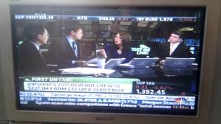 Launch of VIPshop in New York with CFO speaking live as share price responds accordingly