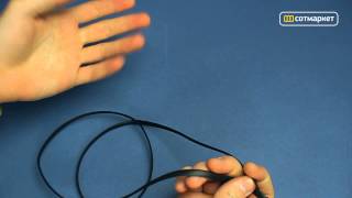 Видео обзор аудио кабеля Griffin Flat Aux Cable GC17103 от Сотмаркета