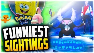 Pokemon Go - The Top 5 FUNNIEST Pokemon Go Sightings! (Funny Pokestops + Pokemon Go Fails!)