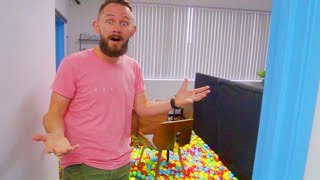 Turning My Bosses Office Into A Ball Pit!