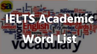 IELTS Band 8| IELTS Academic Word List