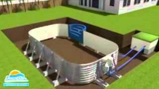 Civetta piscine interrate con bordo installatore rivenditore piscine Busatta