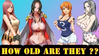 ONE PIECE Character Ages Comparison
