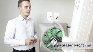 Nagrzewnica wodna VOLCANO EC - podłączenie elektryczne urządzenia