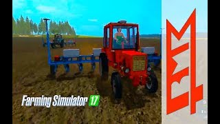 Farming Simulator 2017. Трактор Владимирец Т-25. Сеялка УПС-8.